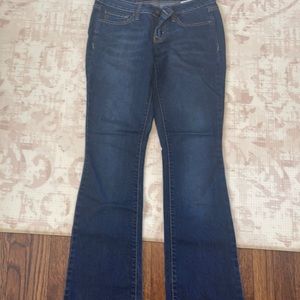 Jessica Simpson dark wash sunshine skinny boot size 27